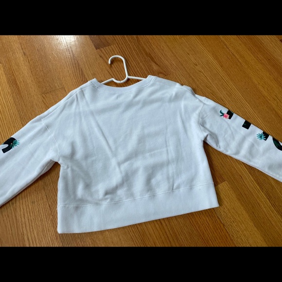 Hollister Crop Boyfriend Crewneck Sweatshirt - Picture 5 of 7